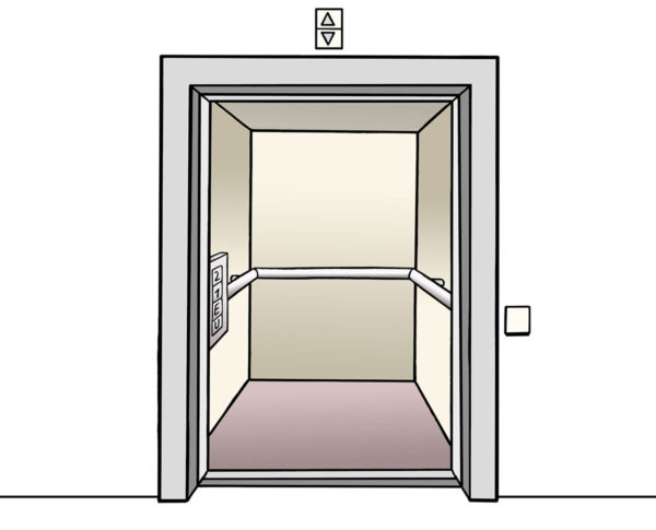 Piktogramm: Fahrstuhl
